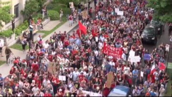 Quebec's students take to the streets over rise in tuition fees